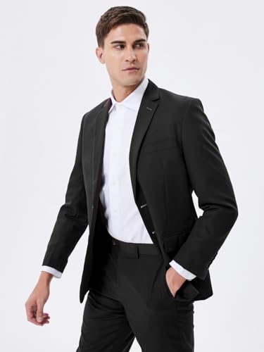 Mens Suits Classic fit 2 Piece 2 Button Formal Tuxedo Jacket Suits Pants Set for Wedding Business Prom2