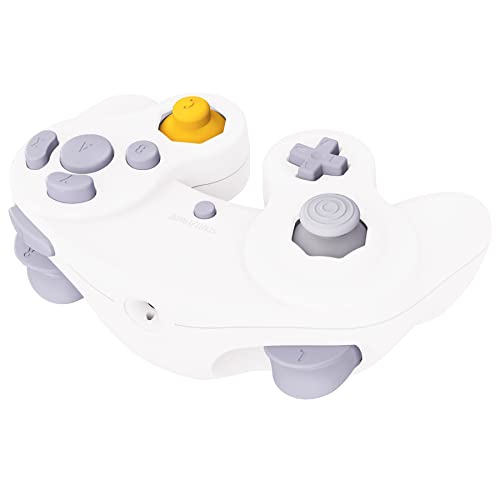 eXtremeRate Carcasa para Nintendo Gamecube Mando, Cubierta Frontal y Placa Posterior, Agarre con Botones, Accesorios de Repuesto - No Incluye Controlador, Blanco - imagen 9