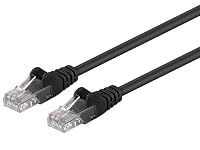 PremiumCord Netzwerkkabel, Ethernet, LAN & Patch Kabel CAT5e, UTP, Schnell flexibel & Robust RJ45 Kabel 1Gbit/S, AWG 26/7, Kupferkabel 100 Prozent Cu, Schwarz, 2m – Ansicht 4