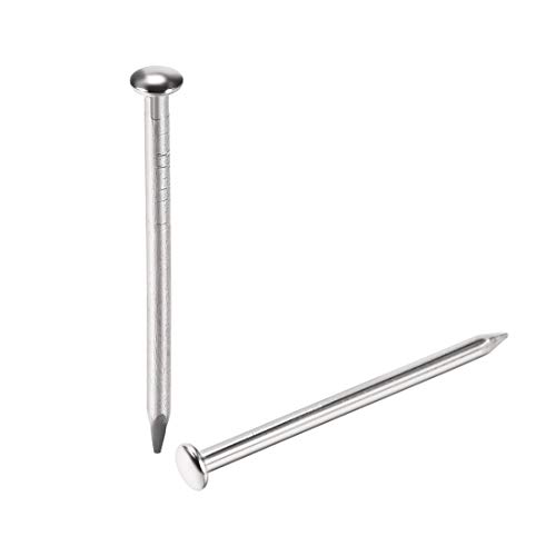 uxcell Small Tiny Hardware Nails Carbon Steel 1.8X30mm(DxL) for DIY Decorative Wooden Boxes Accessories Silver Tone 200pcs