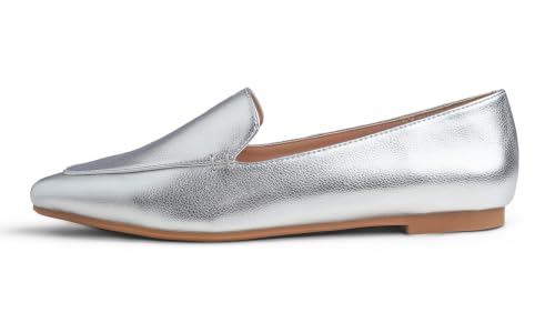 Image of FEVERSOLE Women's Loafer Flat Pointed Fashion Slip On Comfort Driving Office Shoes