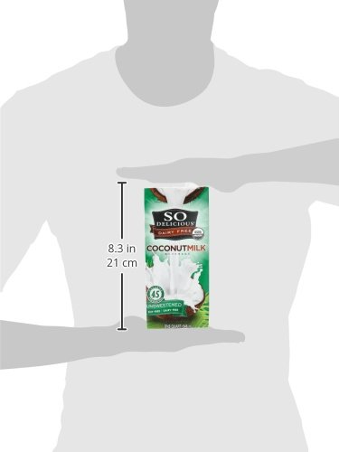 SO DELICIOUS Dairy Free Organic Coconut Milk Beverage, Unsweetened, 32 Ounce