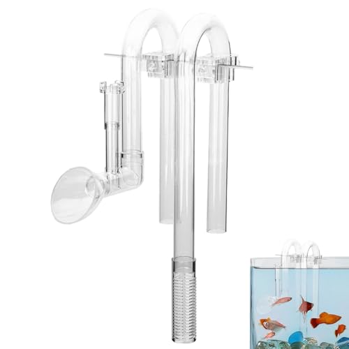 MacilKurtlar 水槽フィルターパイプ、水族館フィルターインレット、アウトレット,水族館流入流出管キット - タンク外部フィルタリング交換用アクセサリー、魚タンクと植物水タンク用のインレット、アウトレットセット