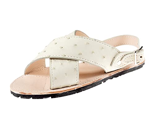 Men Exotic Sandals Genuine Ostrich Leather Huaraches Piel Avestruz