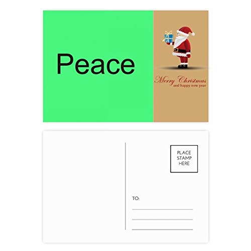 Cartes postales Père Noël avec citation inspirante lot de 20 à offrir pour les fêtes