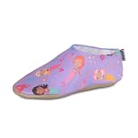 Slipfree Non-Slip Shoes for Girls and Boys. Light, Soft and Comfortable, Unisex Kids Beach Water Shoes with Protective Sole, Ideal for Holiday, Sports and Home. Ariel, Age 3-4 Years Lilac