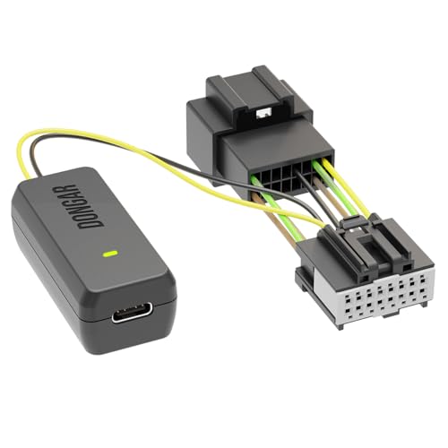 Dongar Dashcam Power Adapter (16-pin Type A) for Ford Vehicles. Compatible with Select Bronco F150 and More. Built-in USB Power Source Connects to Rearview Mirror Easy to Install