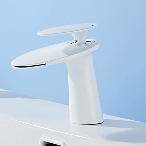 Mitigeur de lavabo cascade eau chaude et froide à commande unique - 2