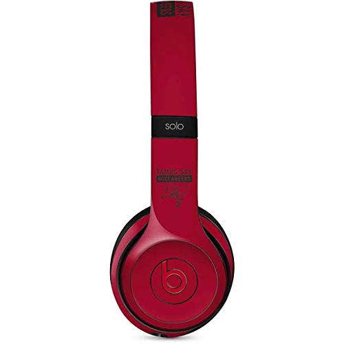 Skinit Decal Audio Skin Compatible with Beats Solo 3 Wireless - Officially Licensed NFL Tampa Bay Buccaneers Red Performance Series Design