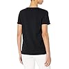 DKNY SPORTSWEAR womens Everyday Logo Tee Short sleeve top, Black, X-Small US