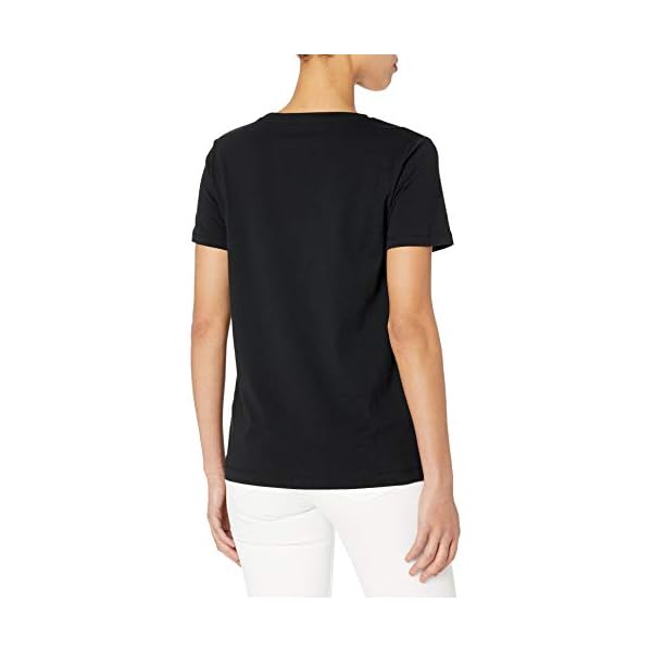 DKNY SPORTSWEAR womens Everyday Logo Tee Short sleeve top, Black, X-Small US