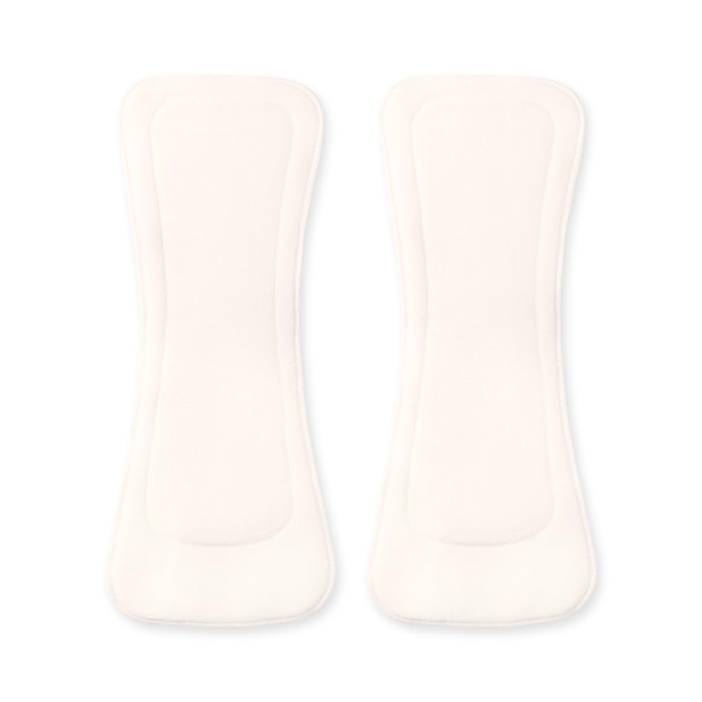 superbottoms Unisex Dry Feel Pad For Special Needs Diaper|Pack Of 2 |Reusable & Washable Organic Cotton Cloth Diaper Insert With Stay Dry Comfort|Open Style Soaker For Quick Drying|Size-Big