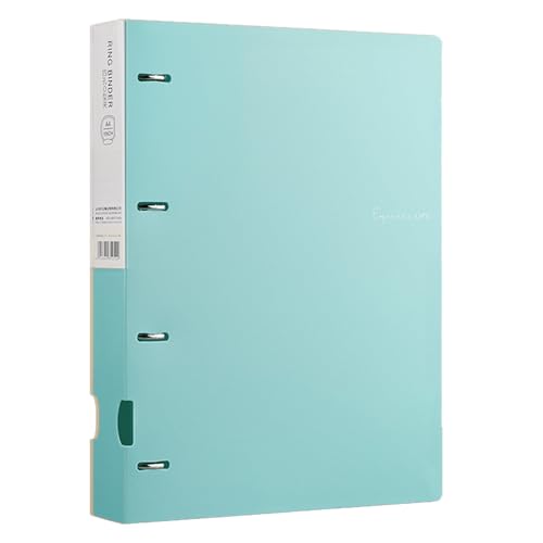 Carpeta para documentos, carpetas de proyectos | Carpeta organizadora de proyectos con 4 agujeros, carpeta de sobres rellenables, A4, para la escuela