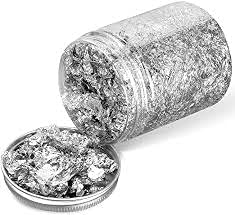 M.H VARAKHWALA Imitation Silver Leaf Flakes for Resin, Nail Arts, Painting, Gilding and Crafts (3 Gram)-image-41