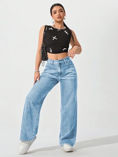 Image of Ben Martin Baggy Jeans for Women || Women,s Loose Jean Pants || Oversized Jean's for Women's || Wide Leg Jean,s for Woman || Casual Jins for Woman's || Loose Jin Pant for Woman,s 2-BM-JJ33