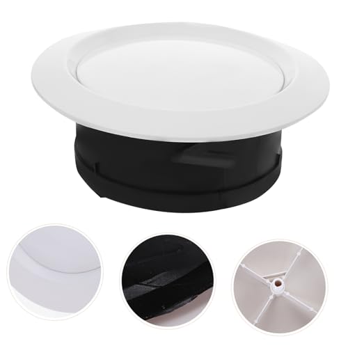 Deflector de aire acondicionado con rejilla redonda regulable para techos de baño 3