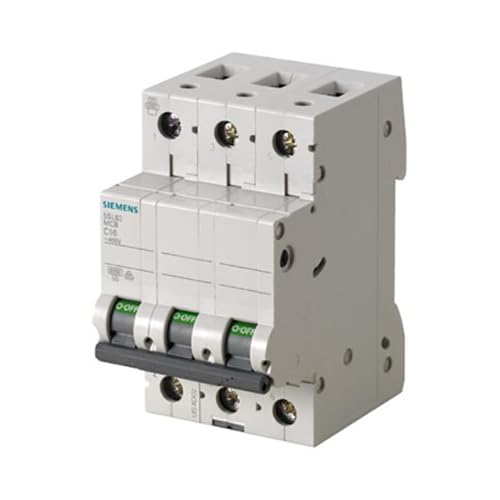 Disjoncteur 3 pôles 10 A Siemens 5SL6310-6 haute performance 400 V