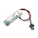BALOLO (1-Pack) LS14500 3.6V 2600mAh AA PLC Lithium Battery with Plug Equipment Spare Battery ER14505
