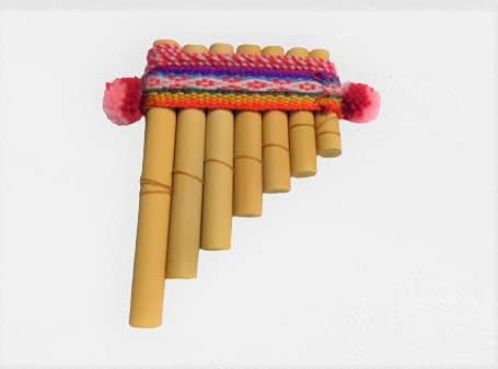Artesanal Small Pan Flute 7 Pipes – Handmade Bamboo From Peru