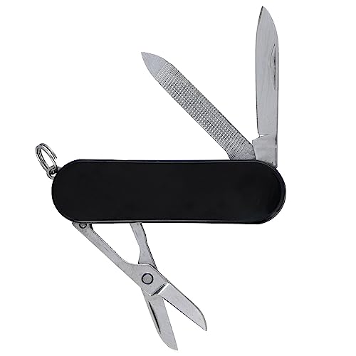 ASR Outdoor Multifunctional EDC Small Pocket Knife, 3 in 1 Tool, Black