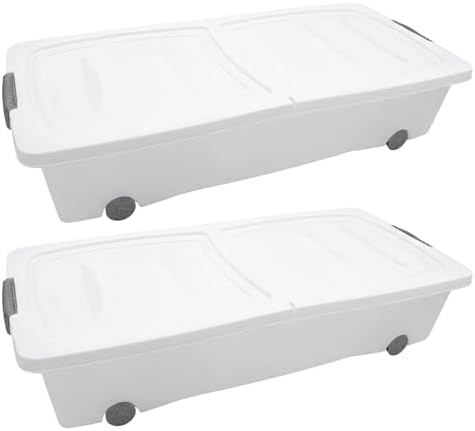Spetebo Cajonera XXL para debajo de la cama con cierre plegable, ...