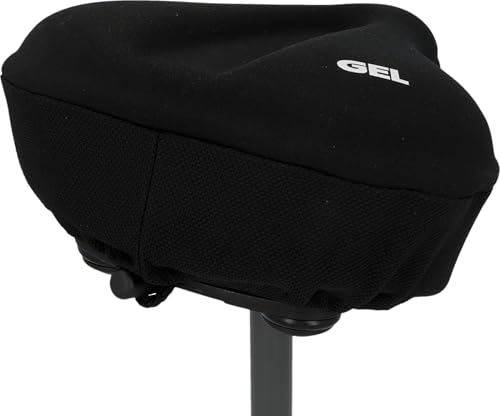 FISCHER Satteldecke Touren-Sattel Gel, Sattelüberzug, Gelsattelbezug, schwarz