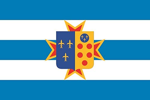 Autocollant U24 - Drapeau du Royaume d'Étrie - 8 x 5 cm