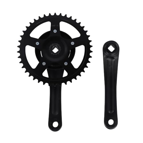 NINMORTH Aleación de aluminio para bielas de bicicleta 42T de 170 mm Fixie, Road y E Bikes