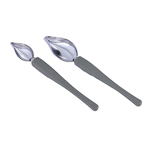 INOOMP 2pezzi Cucchiaio Per Salse in Acciaio Inossidabile Matita Artistica Per Impiattare Salse Cucchiaio Per Dipingere Accessori Da Cucina Pratici