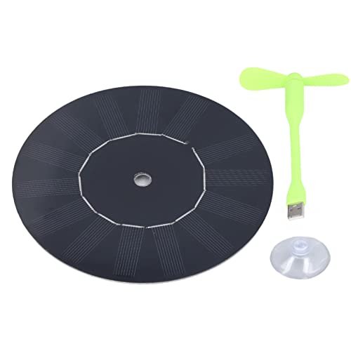 Pyltha Mini Ventilador USB para Coche, Silicona Monocristalina, 5W Solar - Purifica el Aire, Energía Limpia, Ideal para Automóviles Familiares
