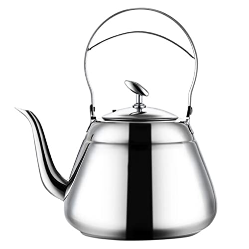 Moderna estufa de té té con pico de precisión, tetera de tea de acero inoxidable para preparar agua caliente para el té de café matrimonio de té de café