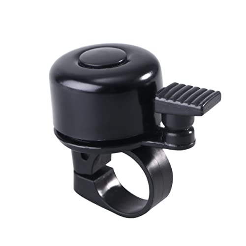 BESPORTBLE Campanello Per Bicicletta in Lega Di Alluminio Per Manubrio Da Ciclismo Su Strada Accessori Neri Adatto Per 21-23 Mm