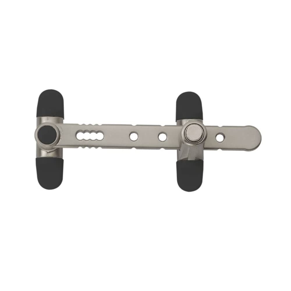 AIRLOCK a bouton poussoir Nickel - Entrebâilleur pour fenêtres - SOCONA Ref. L4