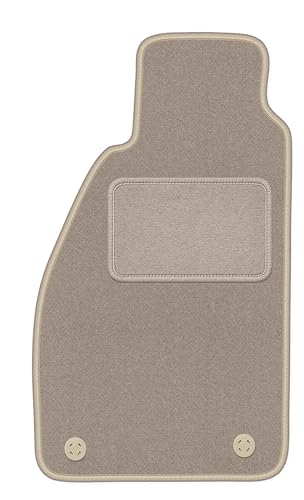 Alfombra beige del conductor Alfa Romeo GTV cupé terciopelo a medida