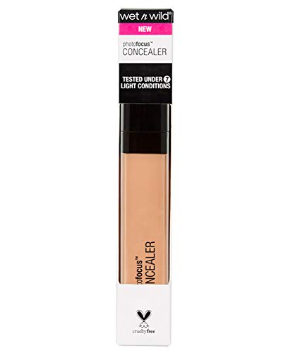 wet n wild Photo Focus Concealer, Light/Med Beige, Under Eyes, Makeup, Blemish, Full Coverage, Lightweight