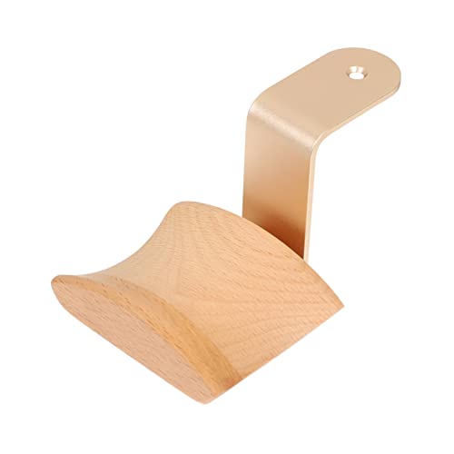 SUPVOX 1 Pc Solid Wood Headphone Stand Desk Headset Holder Headset Rack Headphones Holder Headphone Rack Headphone Hanger Storage Rack Headphone Stand Holder Beech Accessories Earphone