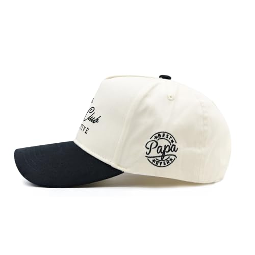 Image of Waldeal Vintage Papa Trucker Hat, Adjustable Snapback Dad Hats for Men, Fathers Day Birthday Gifts Two Tone Baseball Cap