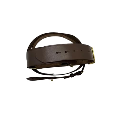 Sam Browne Leather Belt and Shoulder Strap Custom Made Brown Color Genuine Leather Crossover shoulder Strap Belt4