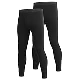 [Nutopia] あったか ロングタイツ メンズ 2P (ロングタイツ/ブラック/S)