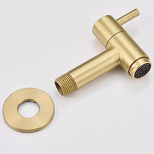Grifo para lavabo de latón oro cepillado de diseño exclusivo 5