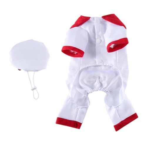 Disfraz para perro Halloween talla L blanco ERINGOGO