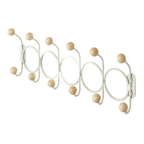 Ganchos de pared for armarios con acabado blanco minimalista y resistente 2