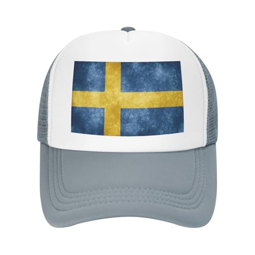 Flag of Sweden Trucker Hat Snapback Mesh Baseball Cap Unisex2