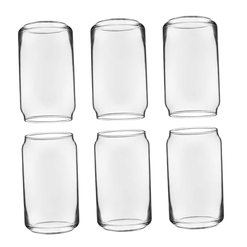 MOLUCKFU 6pcs Glass Water Cup Wine Espresso Martini Glasses Pilsner Beer Glasses Shampain Glasses Clear Espresso Cups Espresso Mug Drinking Glasses Bar Cup Supplies Transparent re-usable