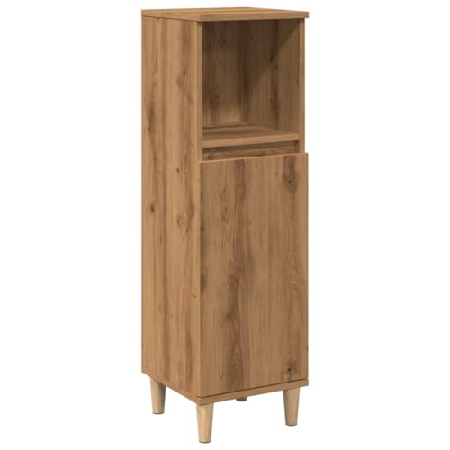 vidaXL Badschrank, Badezimmerschrank mit Stauraum, Badezimmer Midischrank...