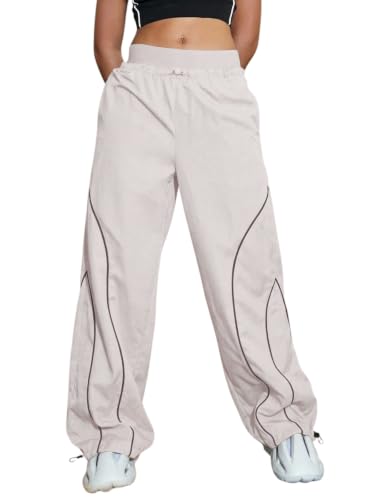 Image of GRECIILOOKS Track Pants for Woman | Parachute Pant for Women Baggy | Loose Trousers for Women | Baggy Cargo Pant's for Woman | Trendy Parachute Pants for Travel & Everyday (Available in Plus Size)
