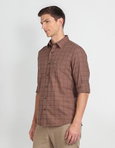 Image of Arrow Men's 100% Cotton Slim Fit Shirt