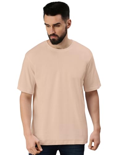 Image of Veirdo 100% Pure Cotton Drop Shoulder Oversized Baggy Fit Half Sleeve Plain Solid Round Neck Multicolor T-Shirt Combo for Men (Pack of 3) (Sizes S-2XL)