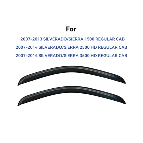 image for YQAUTEC Window Visors Rain Guards for 2007-2013 Chevy Silverado/GMC Si