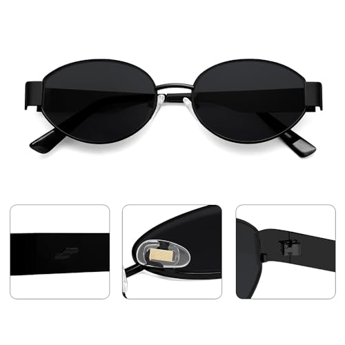 Retro Oval Sunglasses for Women – Trendy Classic Shades with Timeless Appeal3
